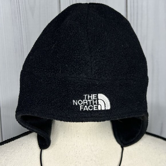THE NORTH FACE Ski Snowboarding Cap Liner Beanie Fleece Black Sz Large USA - Picture 2 of 4